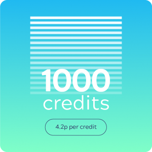 1000 SMS credits
