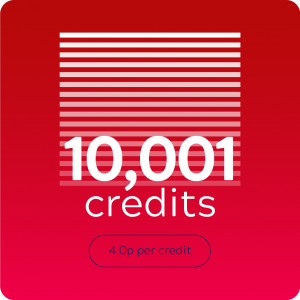 10,001 SMS credits