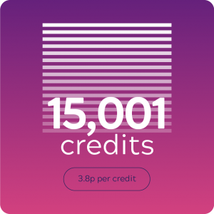 15,001 SMS credits