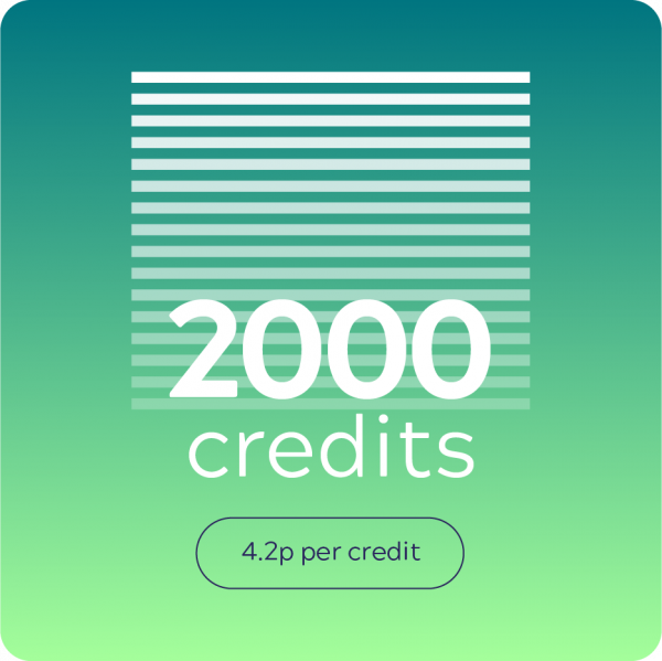 2000 SMS credits