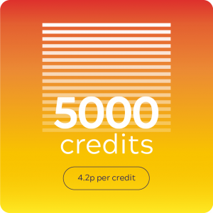 5000 SMS credits