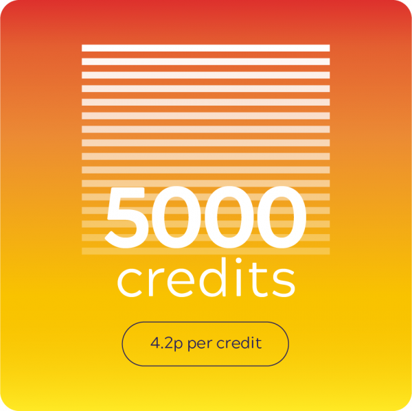 5000 SMS credits